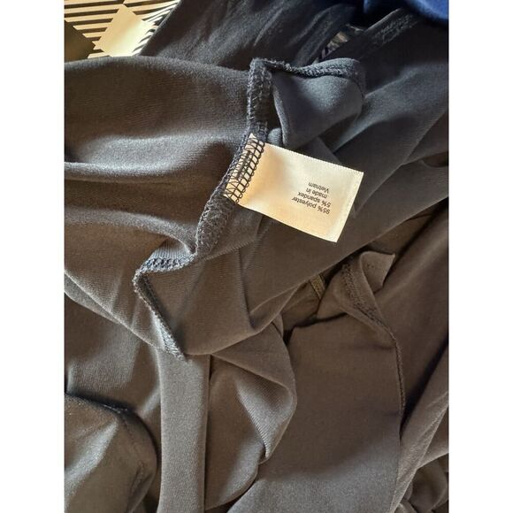 Lane Bryant Women's Blue Cross Body Front Tied Blouse Shirt Size 14/16 Career - Picture 5 of 6